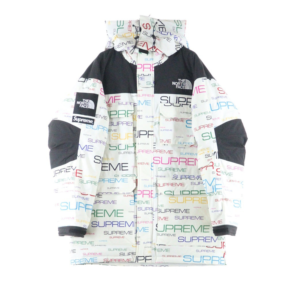 THE NORTH FACE(ザノースフェイス) ×Supreme Coldworks 700-Fill Down シュプリーム 総柄デザイン ダウンジャケット ホワイト ND521011