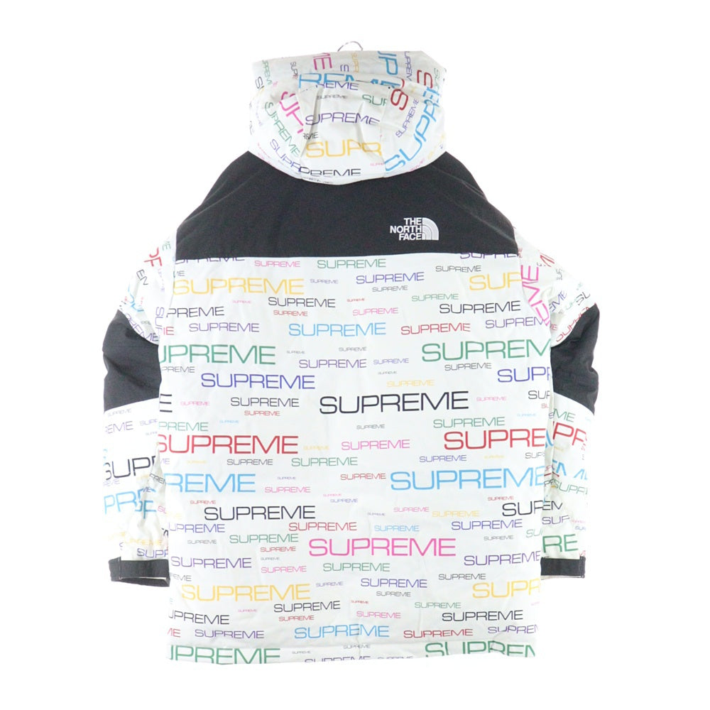 THE NORTH FACE(ザノースフェイス) ×Supreme Coldworks 700-Fill Down シュプリーム 総柄デザイン ダウンジャケット ホワイト ND521011