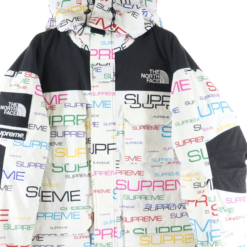 THE NORTH FACE(ザノースフェイス) ×Supreme Coldworks 700-Fill Down シュプリーム 総柄デザイン ダウンジャケット ホワイト ND521011