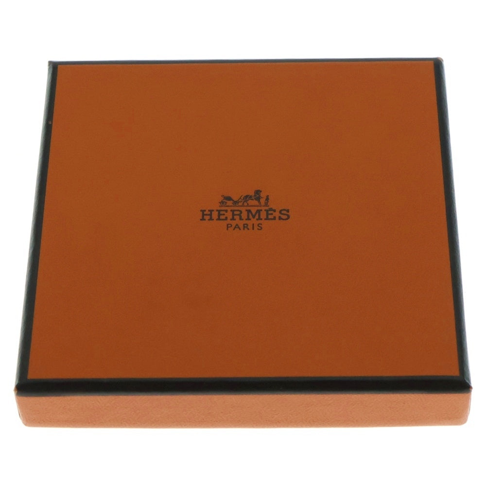 HERMES(エルメス) ジャンボ レザーチョーカー ネックレス ブレスレット シルバー/ブラウン