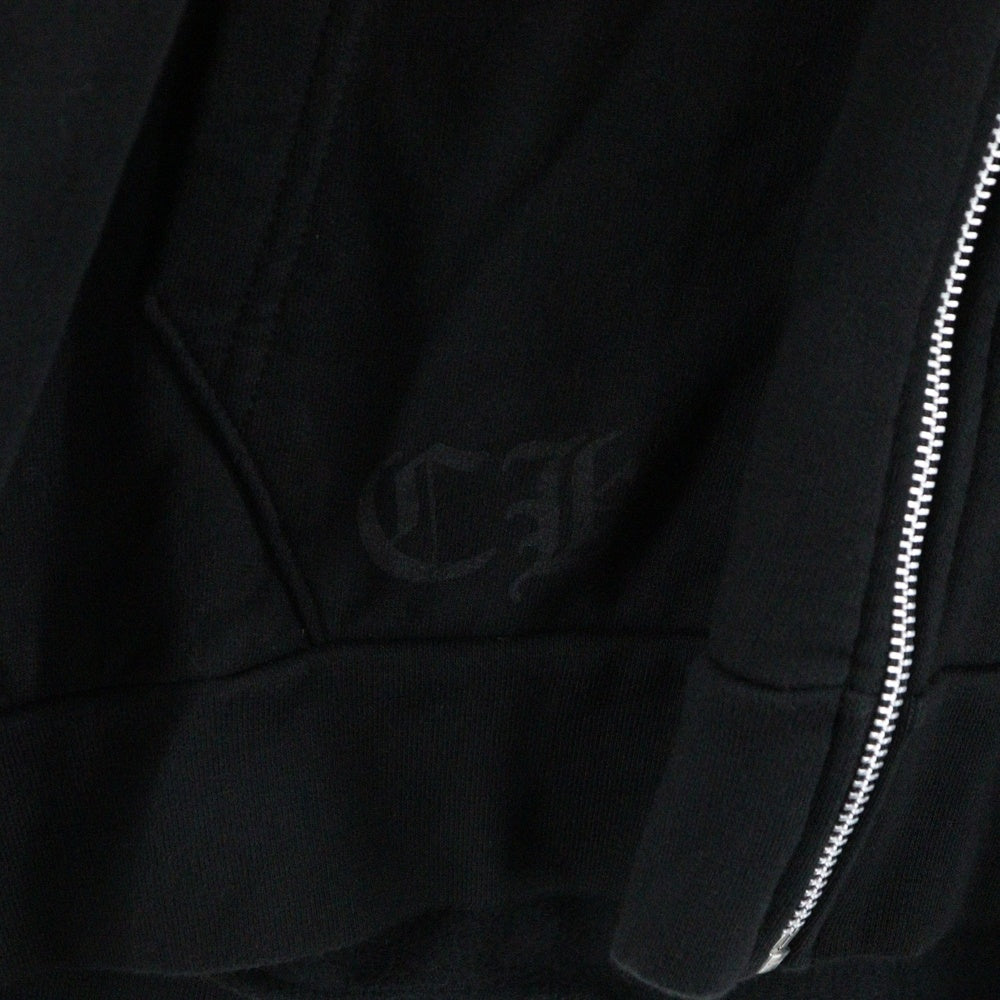 CHROME HEARTS(クロムハーツ) SWTSHRT HD ZIP 東京限定 ホースシュー バックプリント ジップアップパーカー ブラック