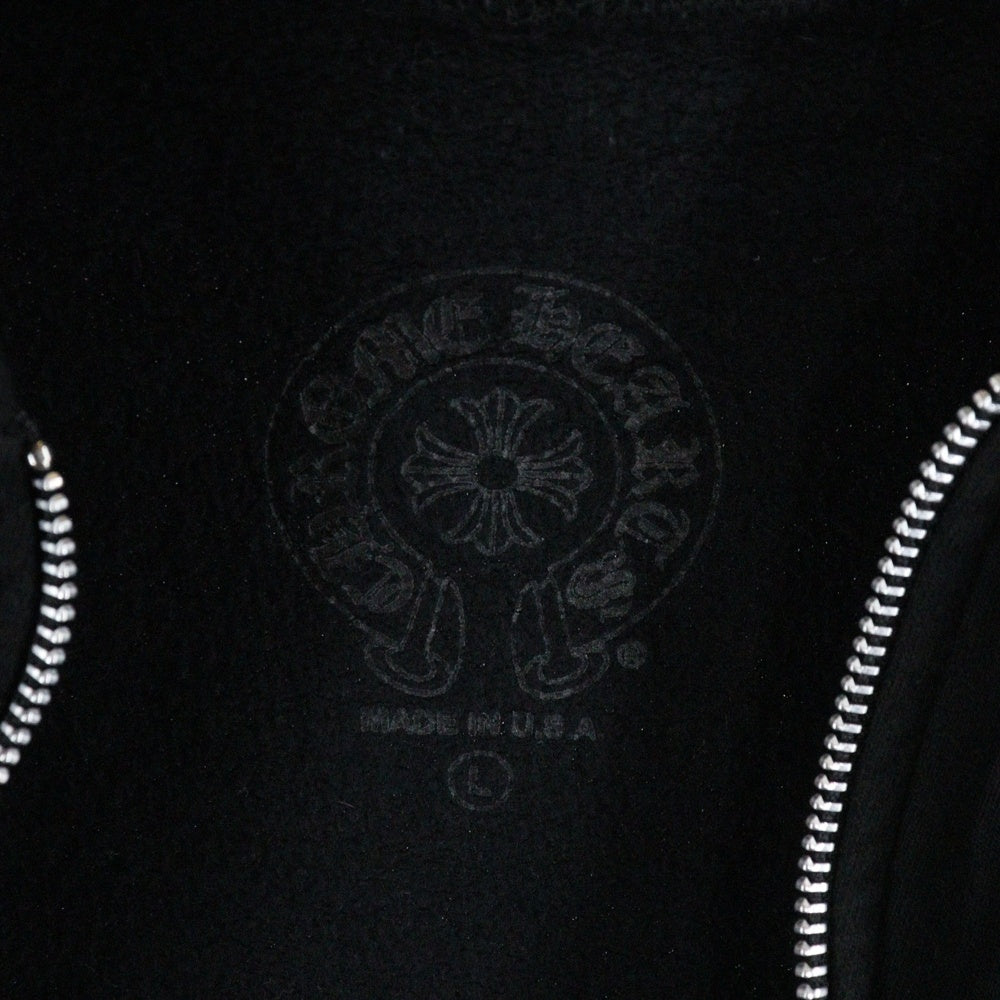 CHROME HEARTS(クロムハーツ) SWTSHRT HD ZIP 東京限定 ホースシュー バックプリント ジップアップパーカー ブラック