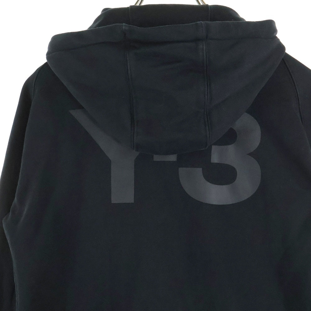Y-3(ワイスリー) プルオーバージップフーディー フロントロゴ パーカー ブラック 1AX001