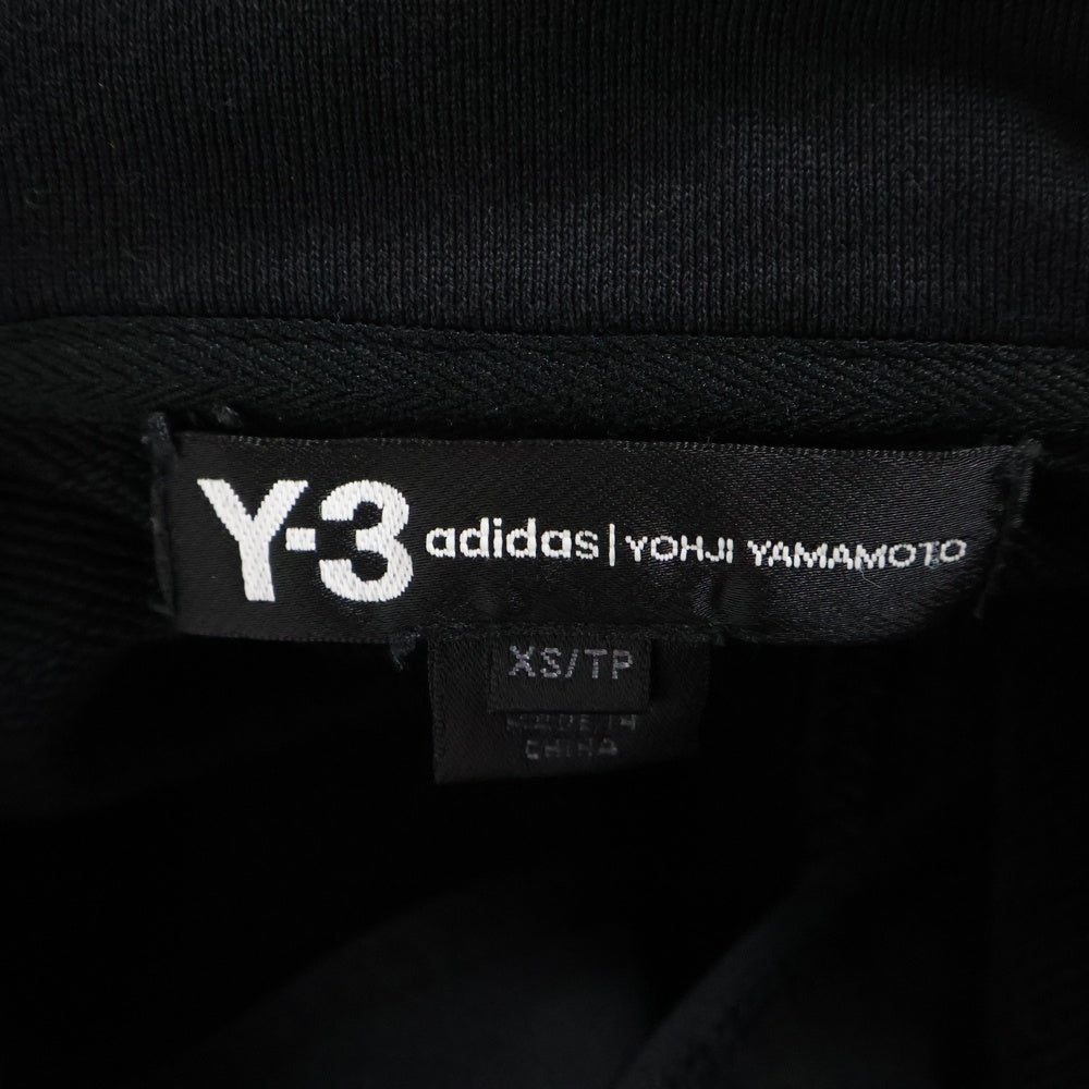 Y-3(ワイスリー) プルオーバージップフーディー フロントロゴ パーカー ブラック 1AX001