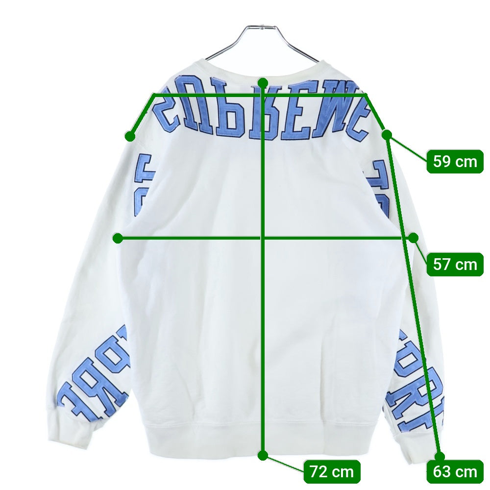 SUPREME(シュプリーム) 22SS Multi Arc Crewneck アーチロゴ クルーネックスウェット トレーナー ホワイト/ブルー