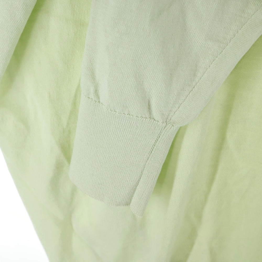 AURALEE(オーラリー) 25SS クルーネック ニットセーター ライトグリーン A25SP01KA