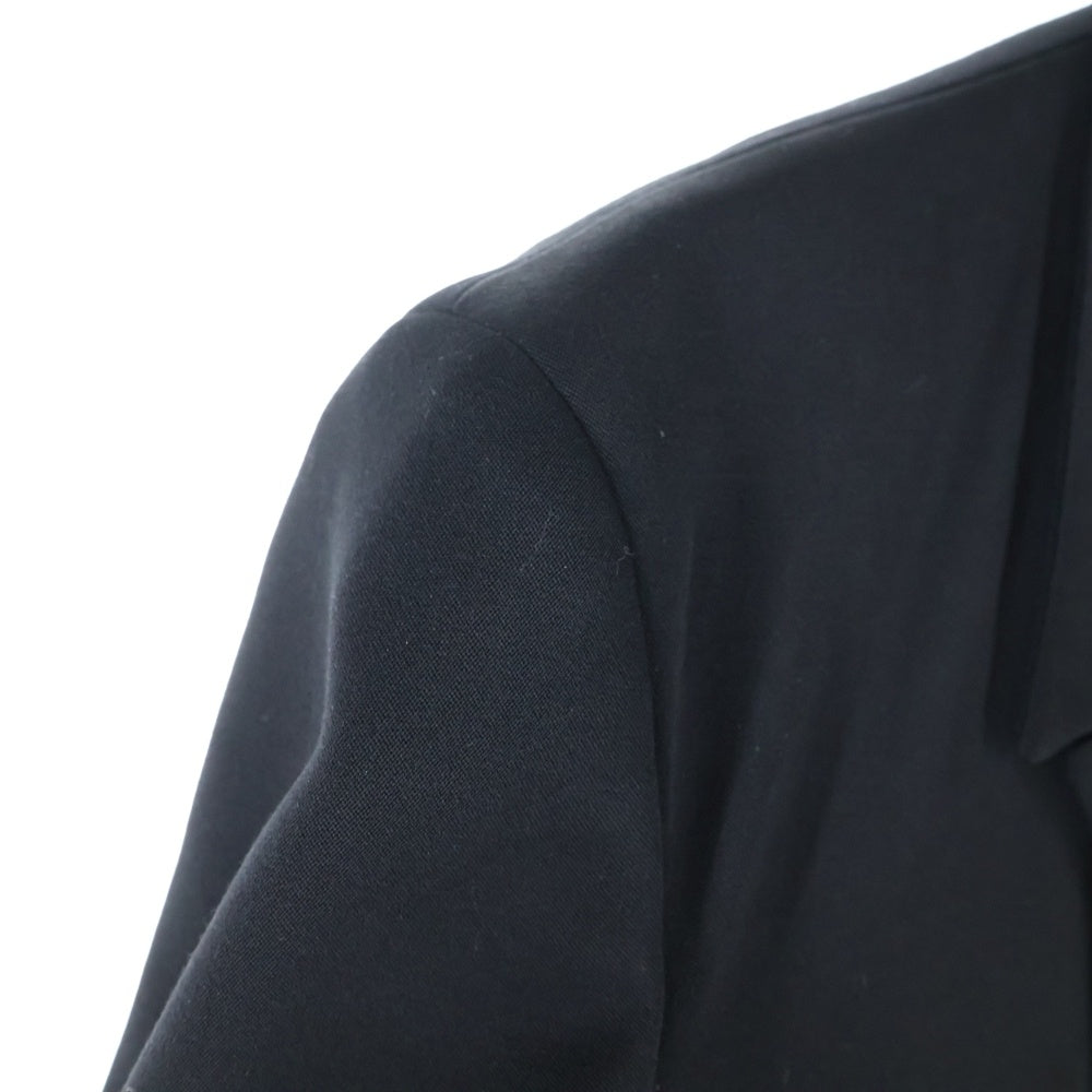 Yohji Yamamoto(ヨウジヤマモト) SMOKING NO? バックロゴ ロングコート テーラードジャケット HR-J55-119 ブラック