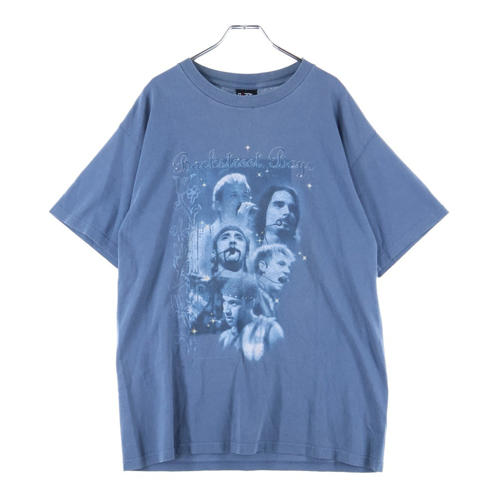 VINTAGE(ヴィンテージ) 00S BACK STREET BOYS TOUT T-shirt バックストリートボーイズ ツアー 両面プリント 半袖Tシャツ カットソー ブルー