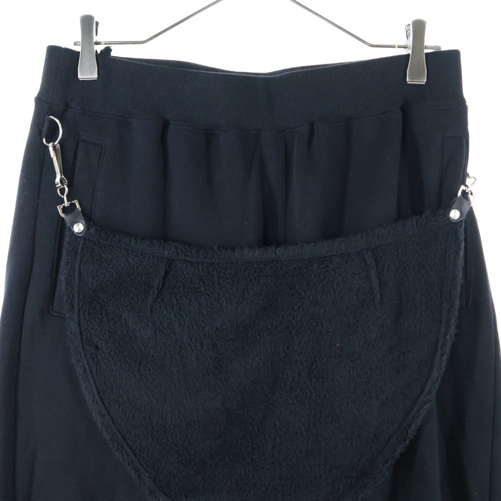 UNDERCOVER(アンダーカバー) 25AW コットンスウェットテーパードバムフラップパンツ ブラック UC2E4510