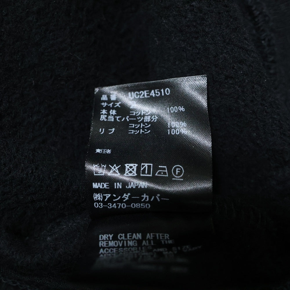 UNDERCOVER(アンダーカバー) 25AW コットンスウェットテーパードバムフラップパンツ ブラック UC2E4510