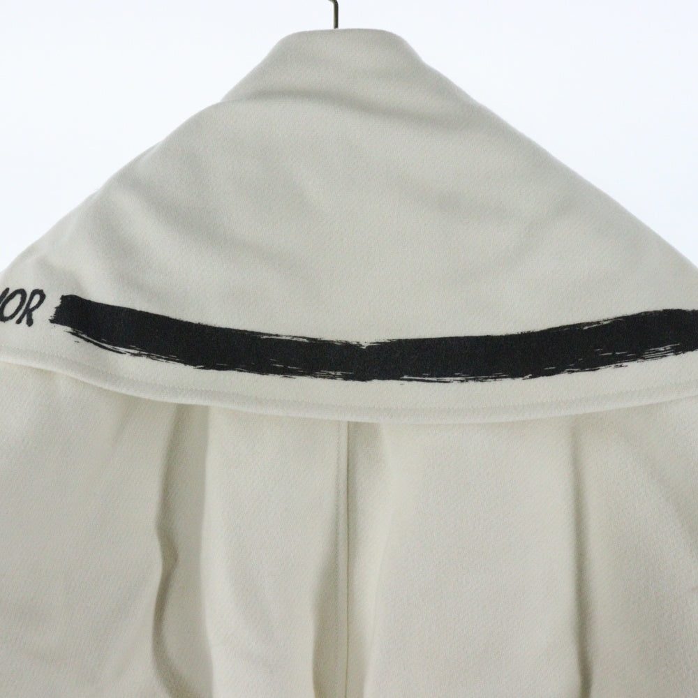 Christian Dior(クリスチャンディオール) 24-25AW Runway Dior Over Size Collar Bomber jacket ランナウェイ オーバーサイズ カラー付き ボンバージャケット アイボリー