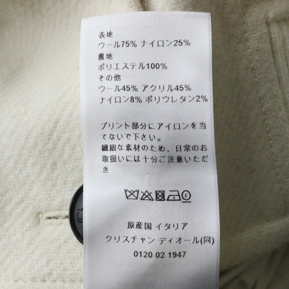 Christian Dior(クリスチャンディオール) 24-25AW Runway Dior Over Size Collar Bomber jacket ランナウェイ オーバーサイズ カラー付き ボンバージャケット アイボリー