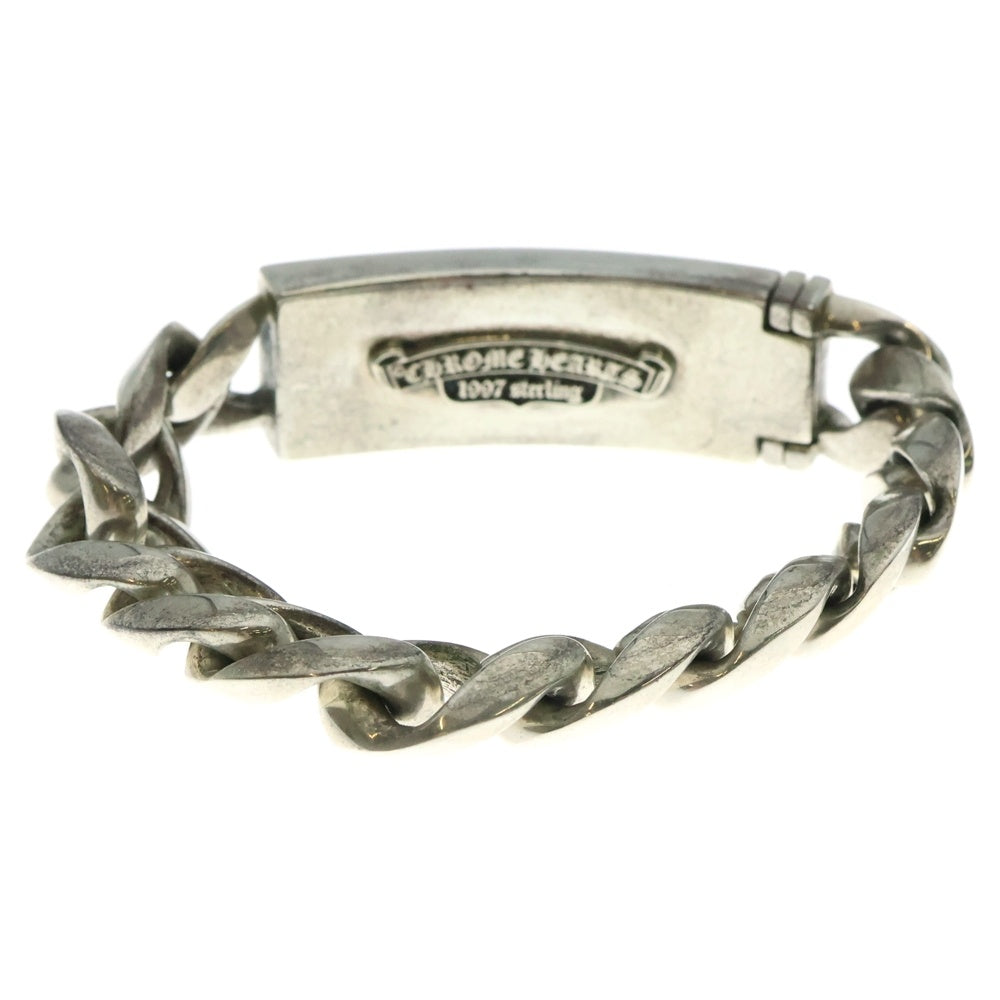 CHROME HEARTS(クロムハーツ) ID FLORAL CRS フローラルクロスIDクラシックリンク ブレスレット 11LINK シルバー BCA164