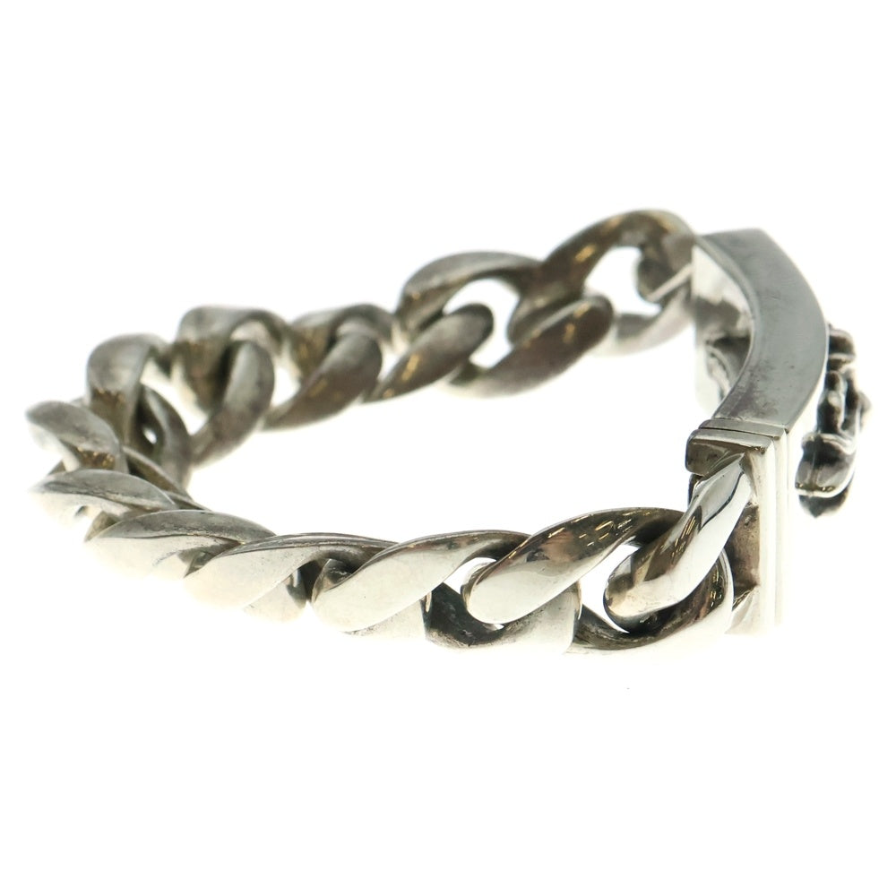 CHROME HEARTS(クロムハーツ) ID FLORAL CRS フローラルクロスIDクラシックリンク ブレスレット 11LINK シルバー BCA164
