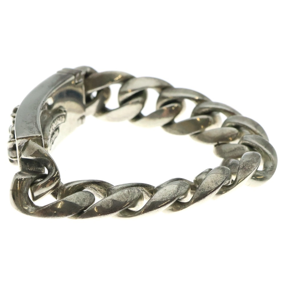 CHROME HEARTS(クロムハーツ) ID FLORAL CRS フローラルクロスIDクラシックリンク ブレスレット 11LINK シルバー BCA164