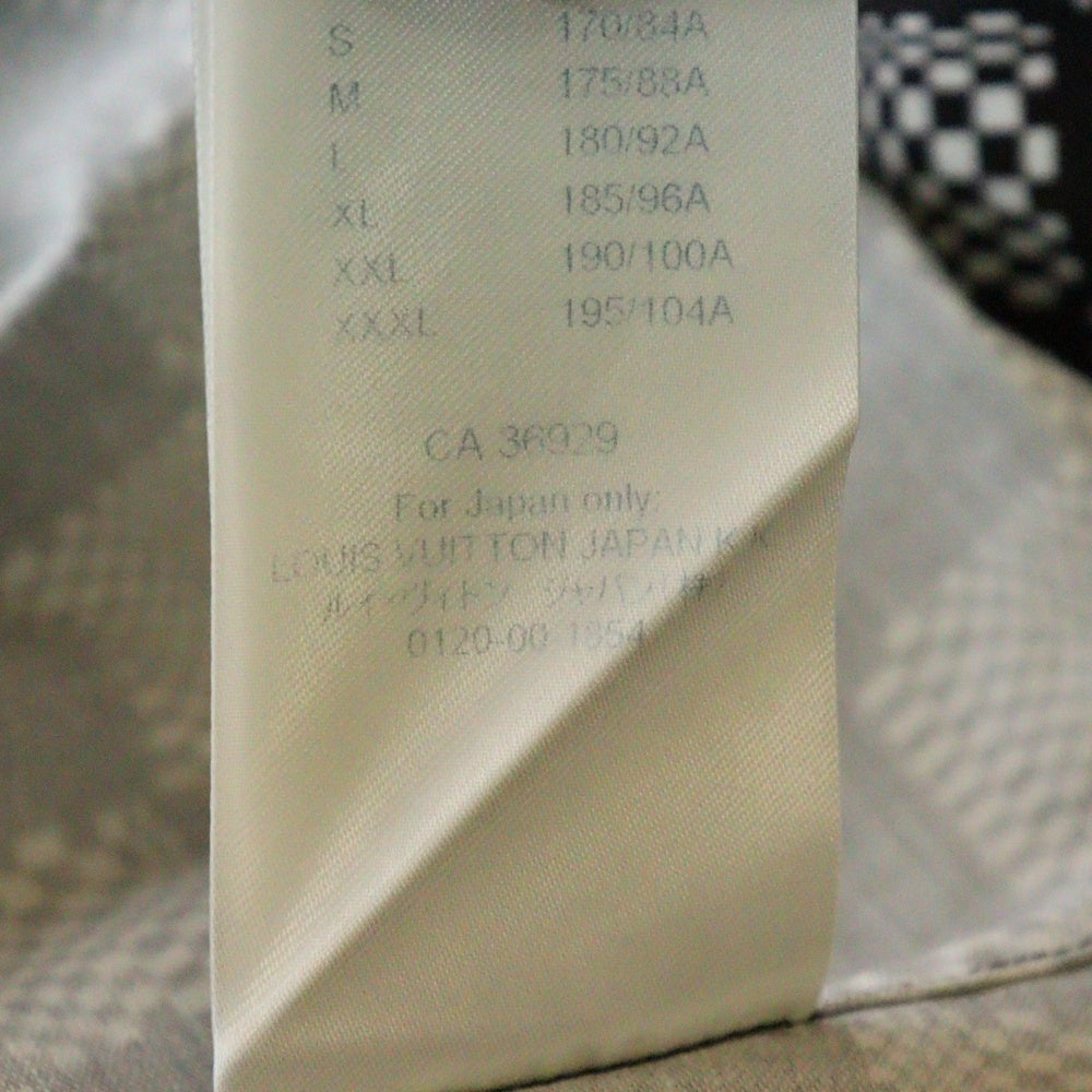 LOUIS VUITTON(ルイヴィトン) ディストーテッド ダミエ 長袖シャツ ブラック RM211 ZYT HKS71W
