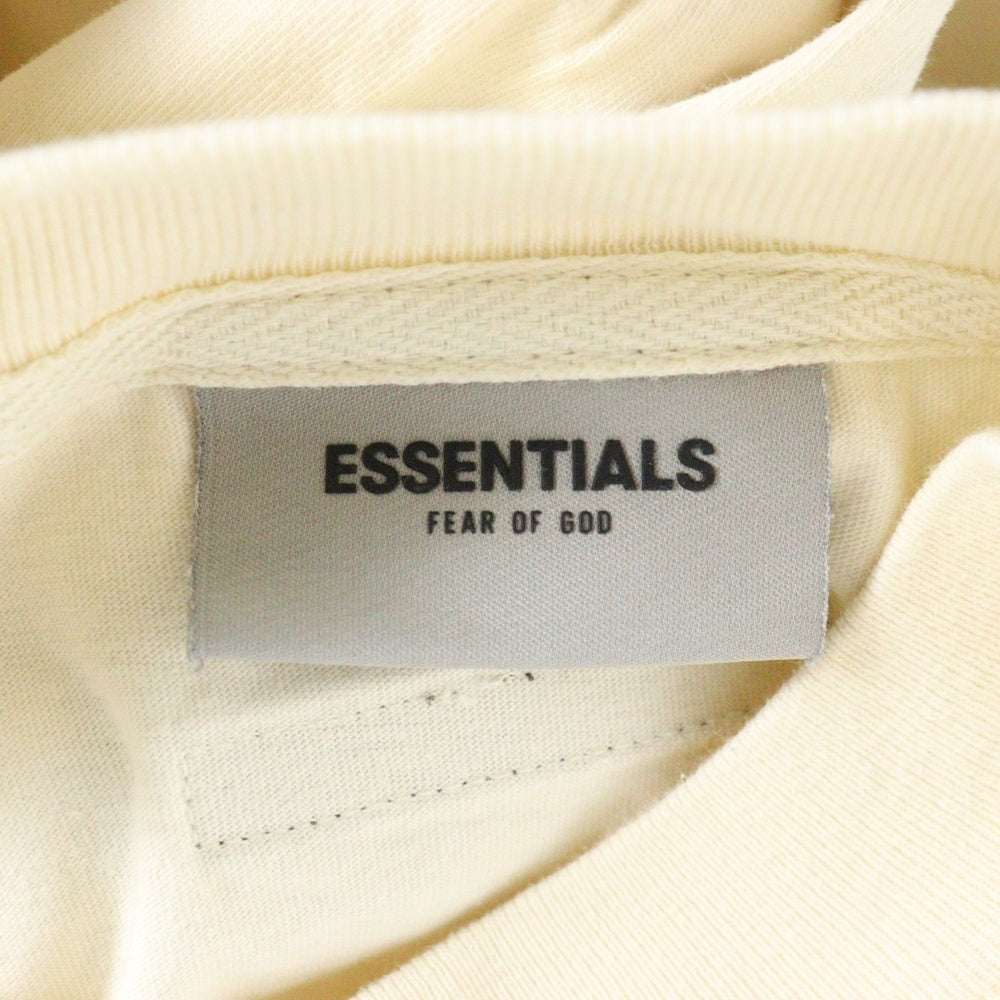 ESSENTIALS FEAR OF GOD(エッセンシャル フィアオブゴッド) バックラバーロゴ クルーネック 長袖Tシャツカットソー アイボリー