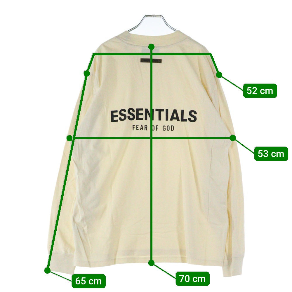 ESSENTIALS FEAR OF GOD(エッセンシャル フィアオブゴッド) バックラバーロゴ クルーネック 長袖Tシャツカットソー アイボリー