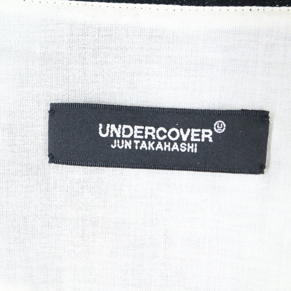 UNDERCOVER(アンダーカバー) 25SS カーディガン ブラック 袖パッチ カシミヤ コットン UC1E4905