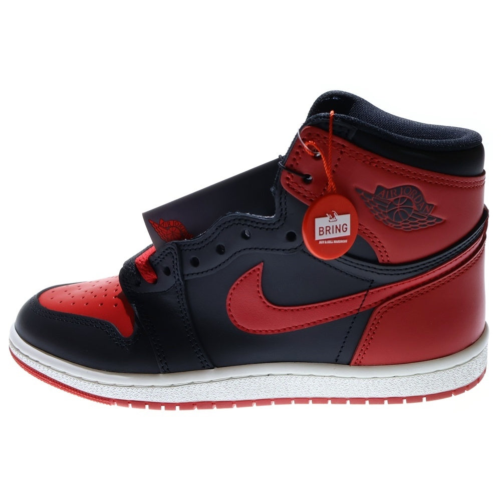 NIKE(ナイキ) AIR JORDAN1 HIGH 85 BRED(2025) HV6674-067 エアジョーダン1 ブレッド ハイカットスニーカー ブラック/レッド US8/26cm