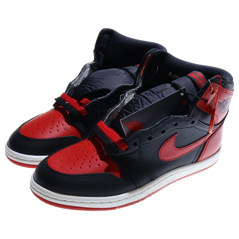 NIKE(ナイキ) AIR JORDAN1 HIGH 85 BRED(2025) HV6674-067 エアジョーダン1 ブレッド ハイカットスニーカー ブラック/レッド US8/26cm