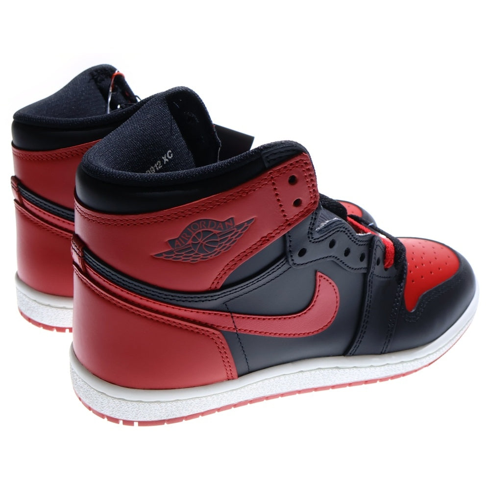 NIKE(ナイキ) AIR JORDAN1 HIGH 85 BRED(2025) HV6674-067 エアジョーダン1 ブレッド ハイカットスニーカー ブラック/レッド US8/26cm