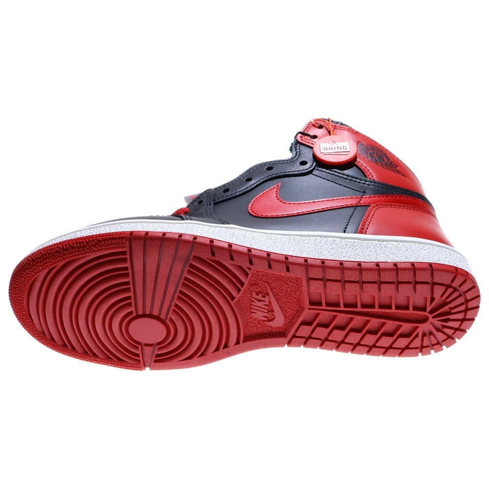 NIKE(ナイキ) AIR JORDAN1 HIGH 85 BRED(2025) HV6674-067 エアジョーダン1 ブレッド ハイカットスニーカー ブラック/レッド US8/26cm