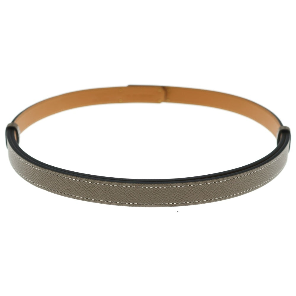 HERMES(エルメス) ケリーベルト18 ヴォーエプソン ゴールド金具 W刻印 レディース エトゥープ ベージュ