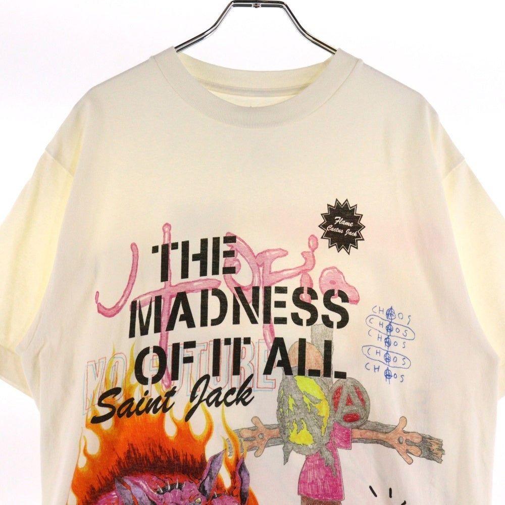 SAINT MICHAEL(セントマイケル) 23SS ×Travis Scott Utopia 3A TEE White トラヴィス スコット ユートピア 半袖Tシャツ カットソー ホワイト