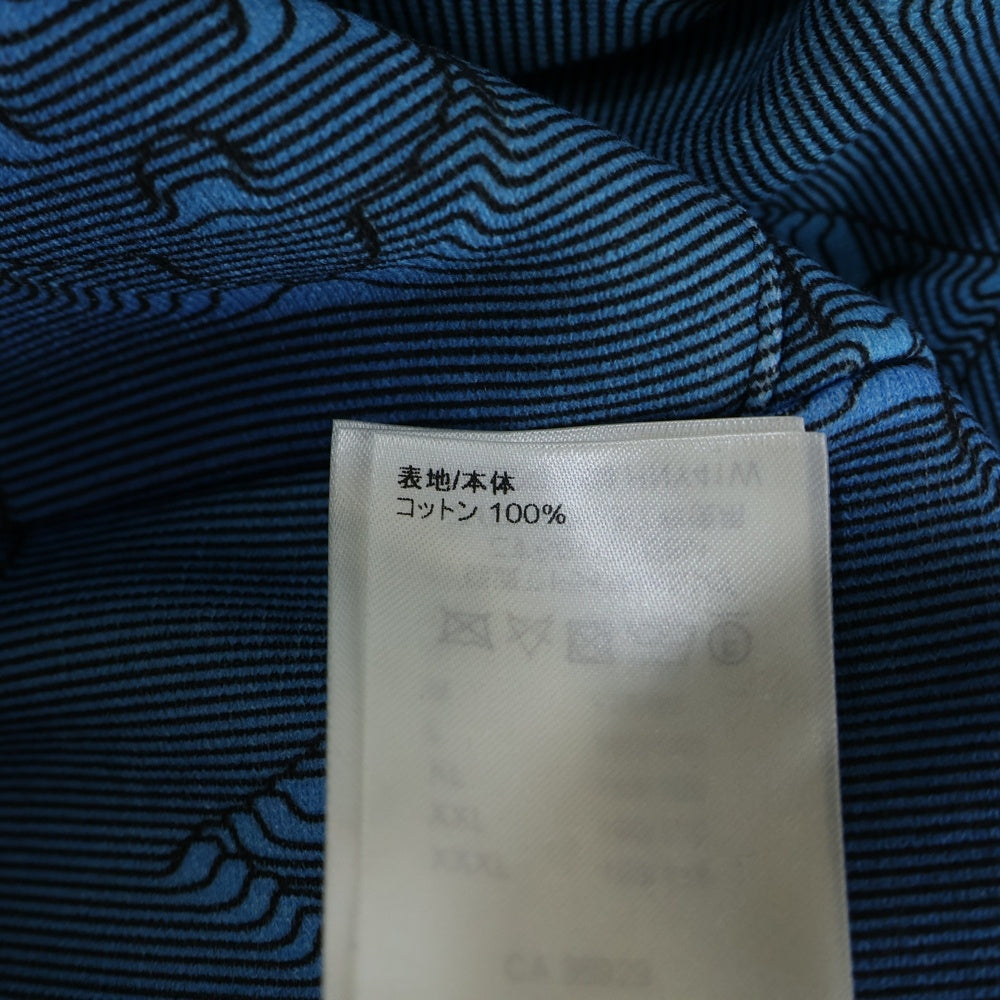 LOUIS VUITTON(ルイヴィトン) 22AW 3Dモノグラム総柄 フーディ プルオーバー スウェットパーカー ブルー RM222Q IHN HNY41W