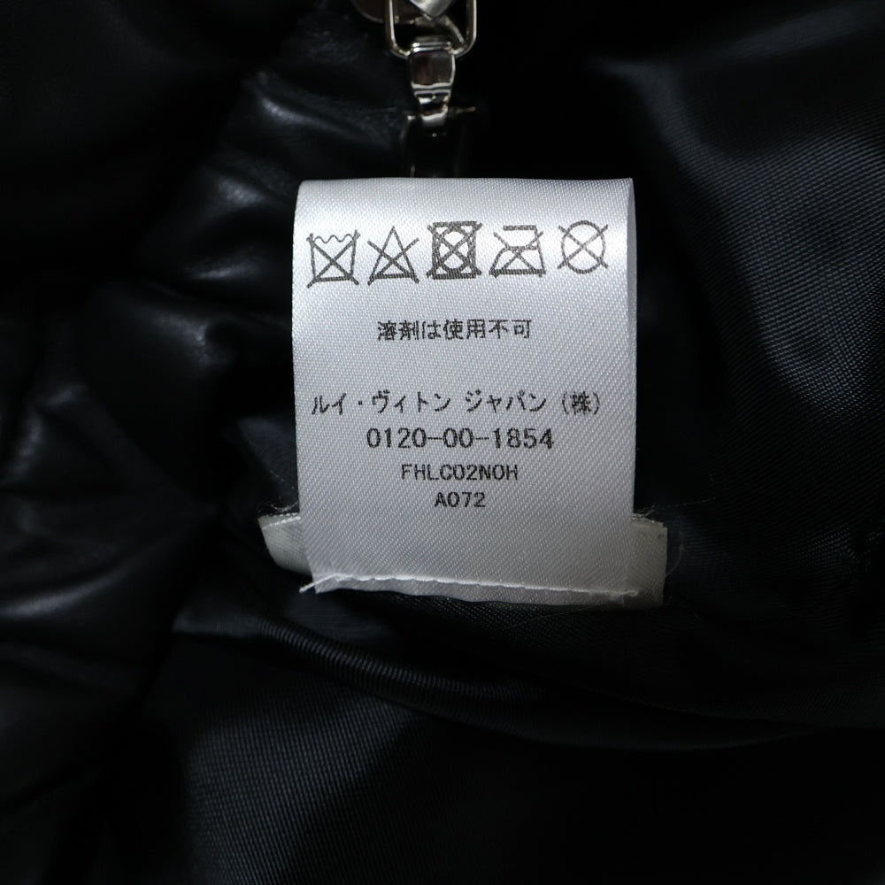 LOUIS VUITTON(ルイヴィトン) モノグラムエンボス レザーダウンジャケット ブラック レディース FHLC02NOH