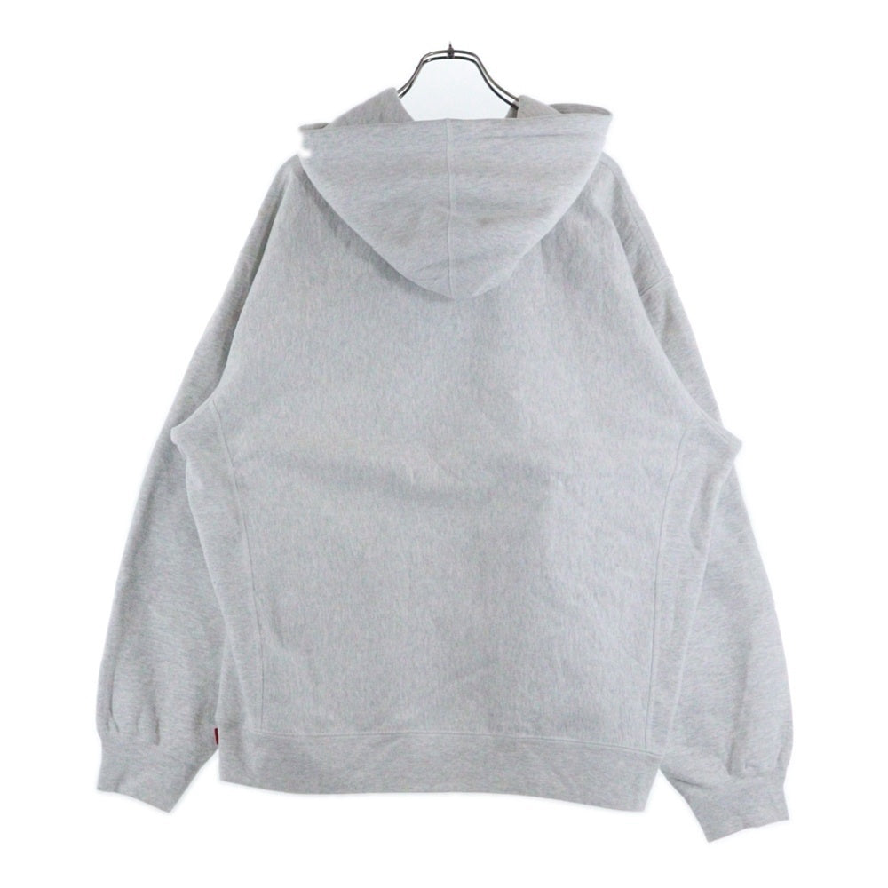 SUPREME(シュプリーム) 22SS Raised Handstyle Hooded Sweatshirt Ash Grey ロゴ刺繍 レイズドハンドスタイル プルオーバーパーカー フーディー グレー