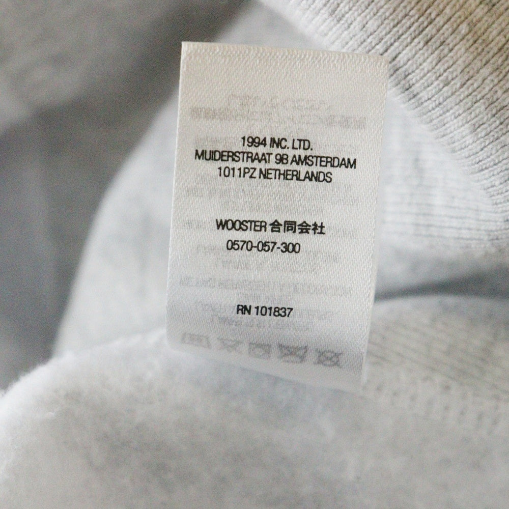 SUPREME(シュプリーム) 22SS Raised Handstyle Hooded Sweatshirt Ash Grey ロゴ刺繍 レイズドハンドスタイル プルオーバーパーカー フーディー グレー