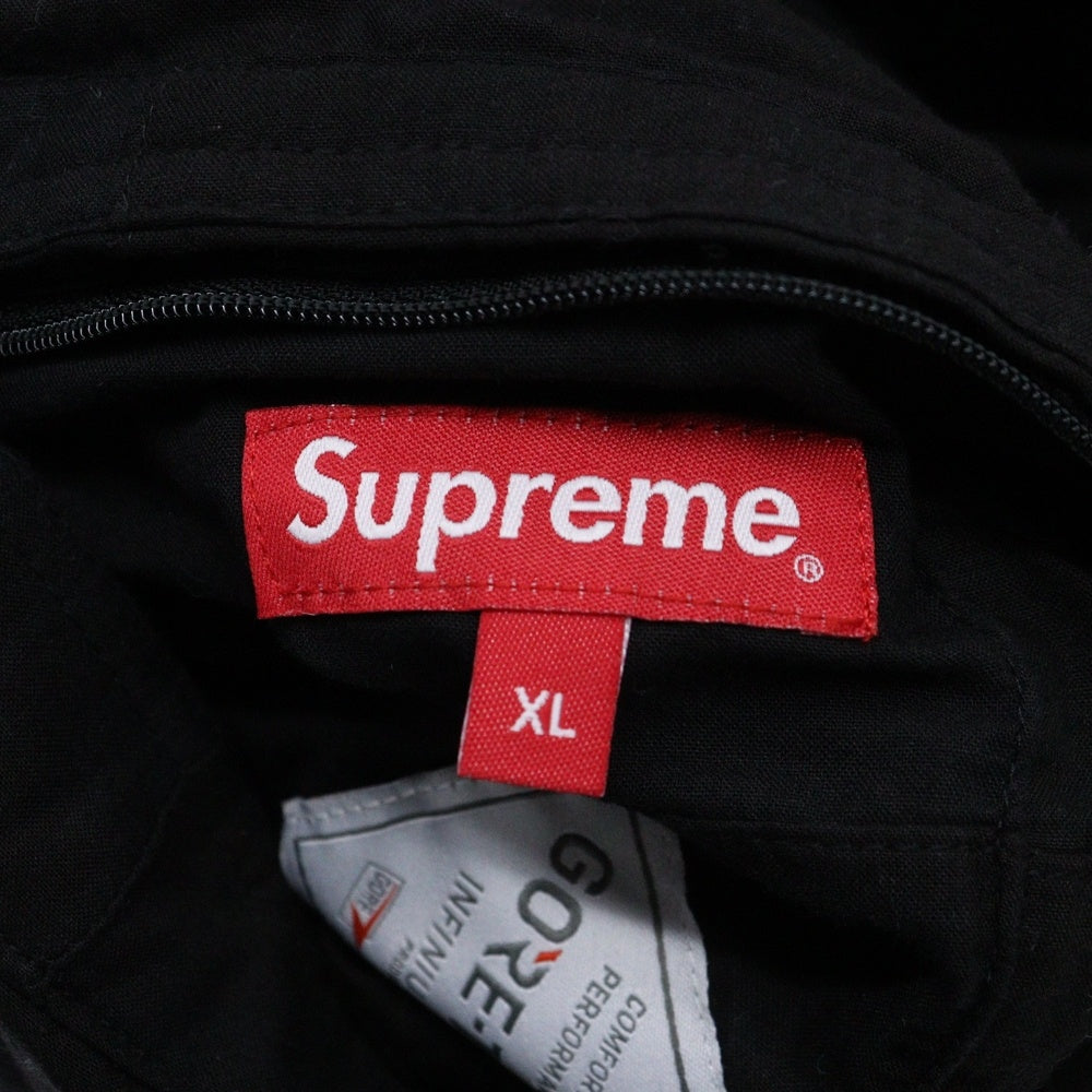 SUPREME(シュプリーム) 23SS Madras Reversible Windstopper Puffer Jacket パッチワーク プリマロフト リバーシブル フードジャケット ブラック