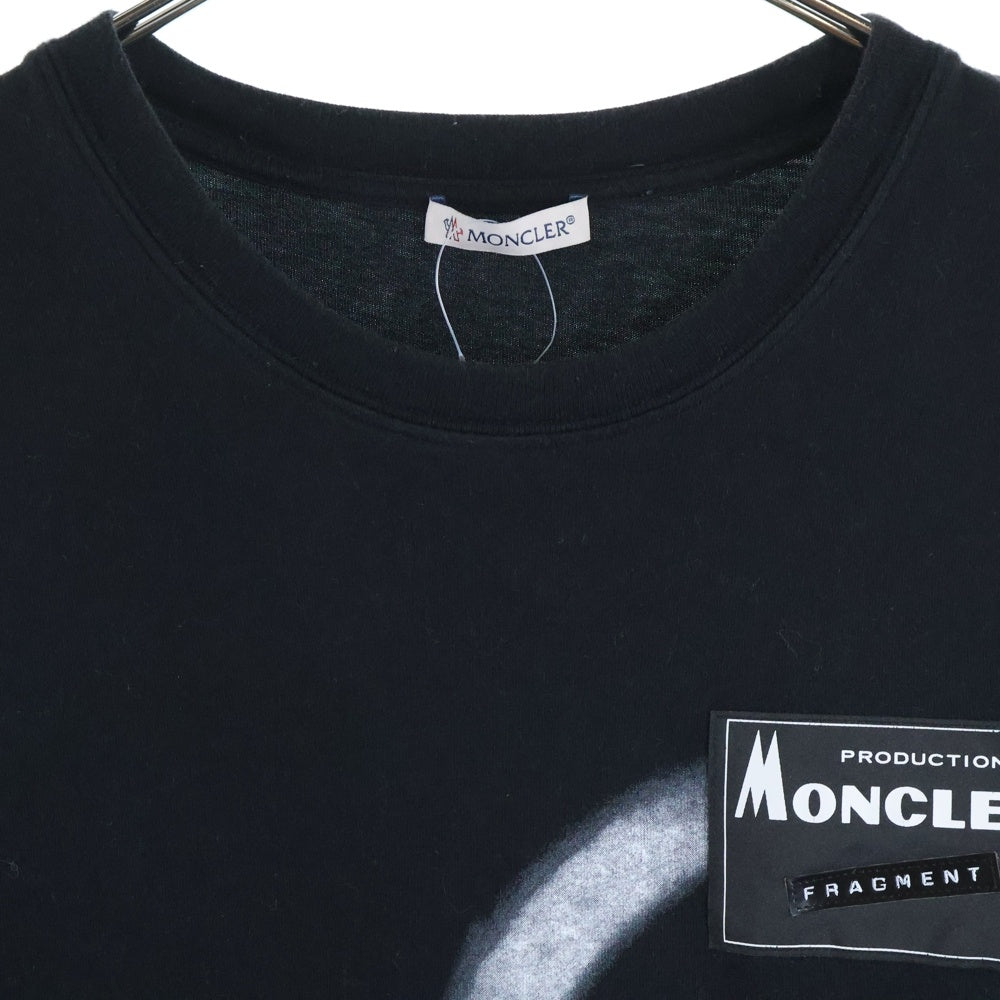 MONCLER(モンクレール) GENIUS ジーニアス ロゴパッチ クルーネックTシャツ カットソー ブラック F209U8C70710