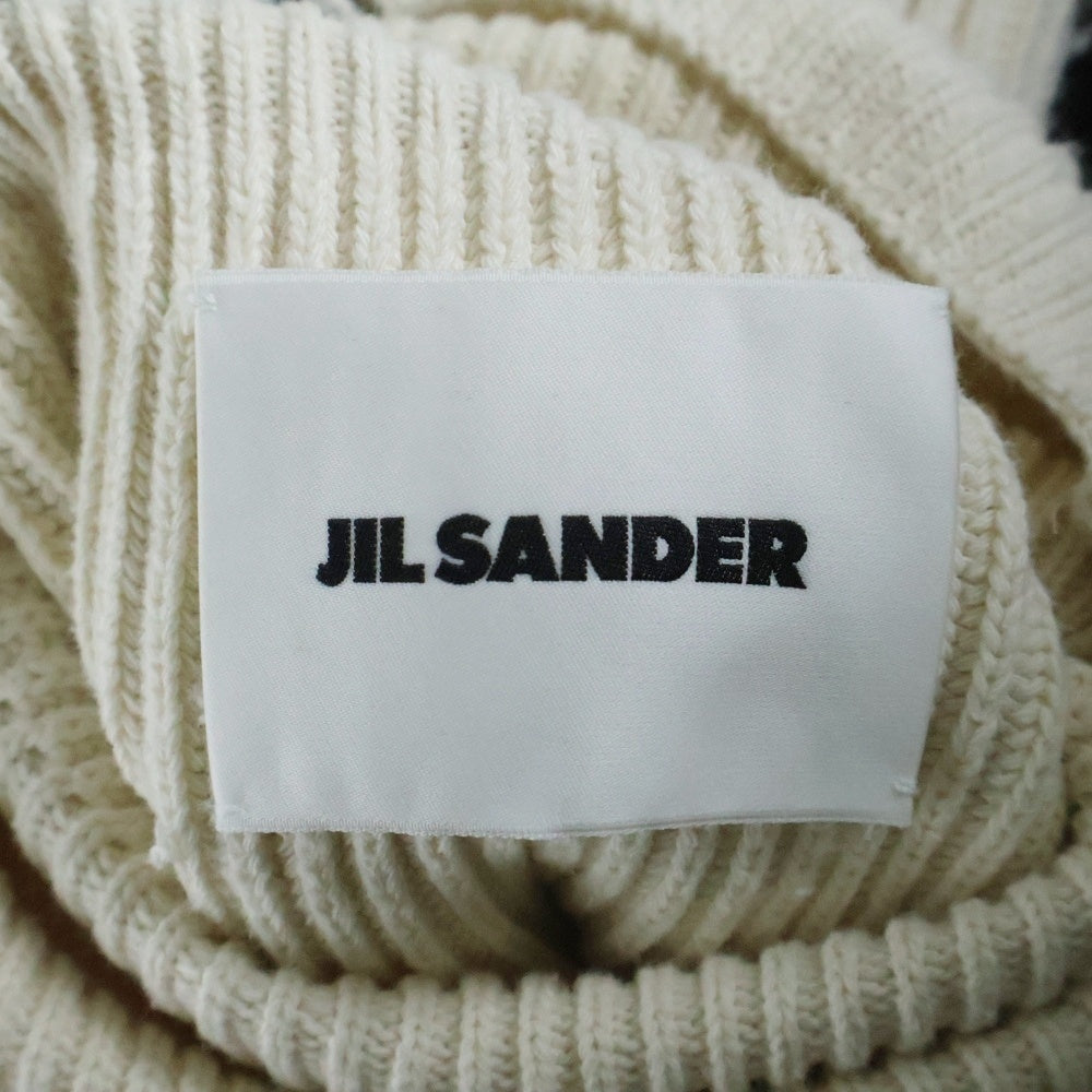 JIL SANDER NAVY(ジルサンダーネイビー) 21SS YELLOW MOON ON THE RISE ニット タートルネック アイボリー