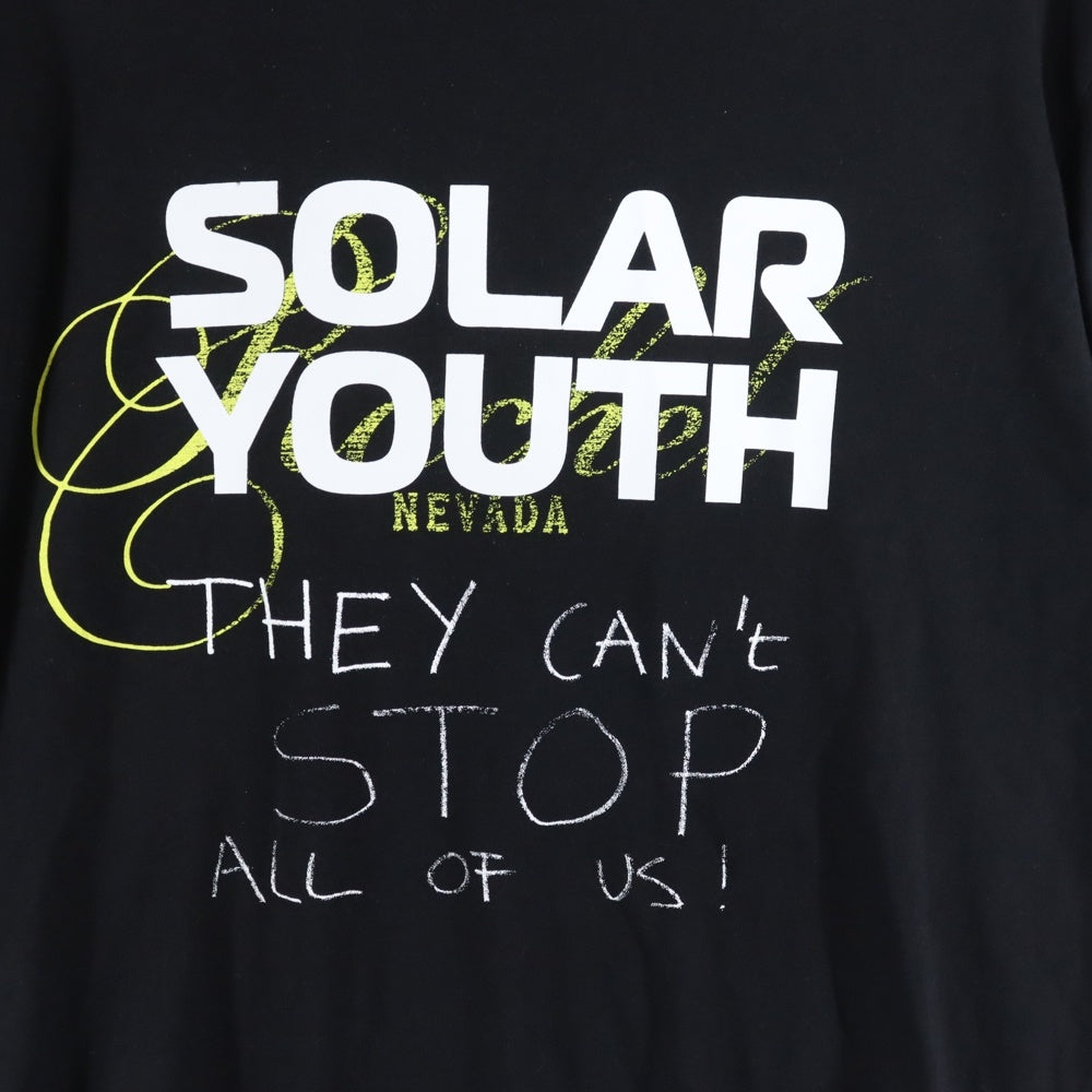 RAF SIMONS(ラフシモンズ) 20AW Solar Youth クルーネックTシャツ カットソー ブラック
