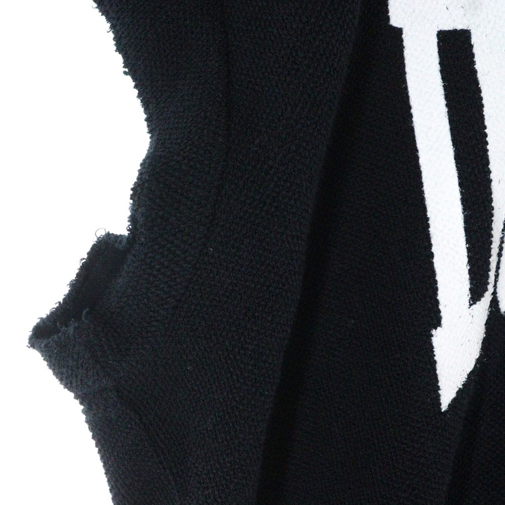 DSQUARED2(ディースクエアード) 20SS ノースリーブ フードパーカー フーディー フロントロゴ ブラック S7GU0378