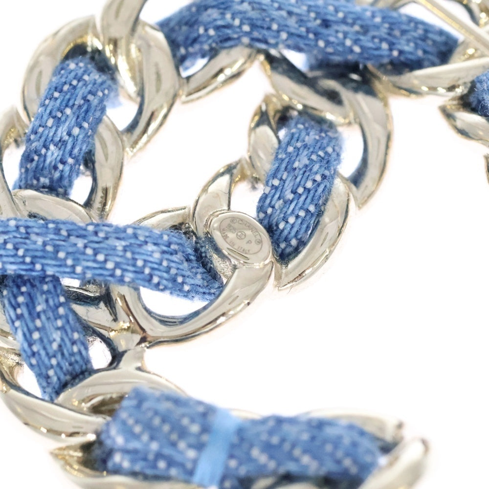 CHANEL(シャネル) ココマーク デニム ブローチ B25/P GP ブルー/ゴールド