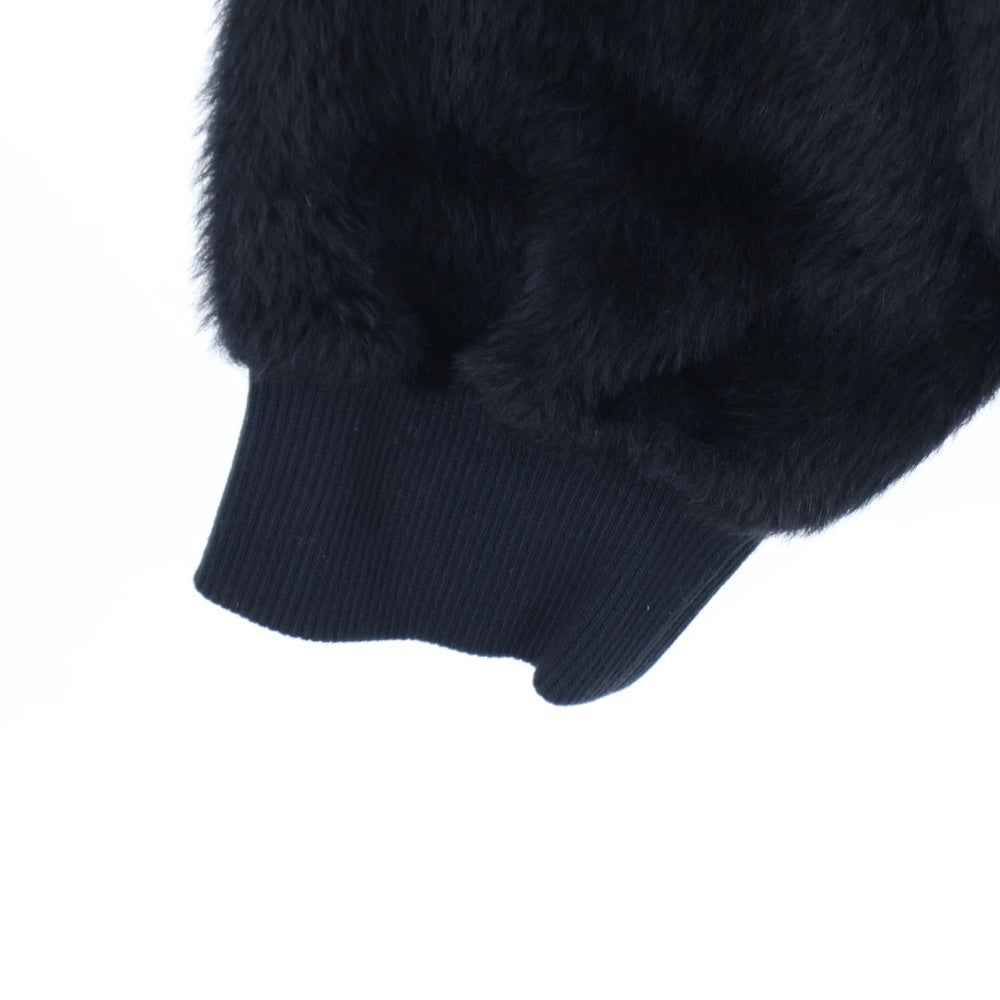 CELINE(セリーヌ) 22AW ロゴスタッズ アルパカ混 プルオーバーパーカー ブラック 2Y988925R