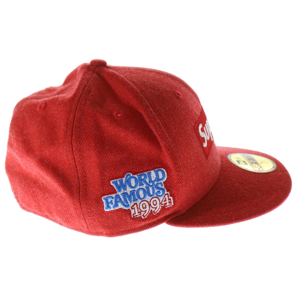 SUPREME(シュプリーム) 20AW× NewEra World Famous 1994 Box Logo ニューエラ ボックスロゴ 6パネルキャップ 帽子 レッド