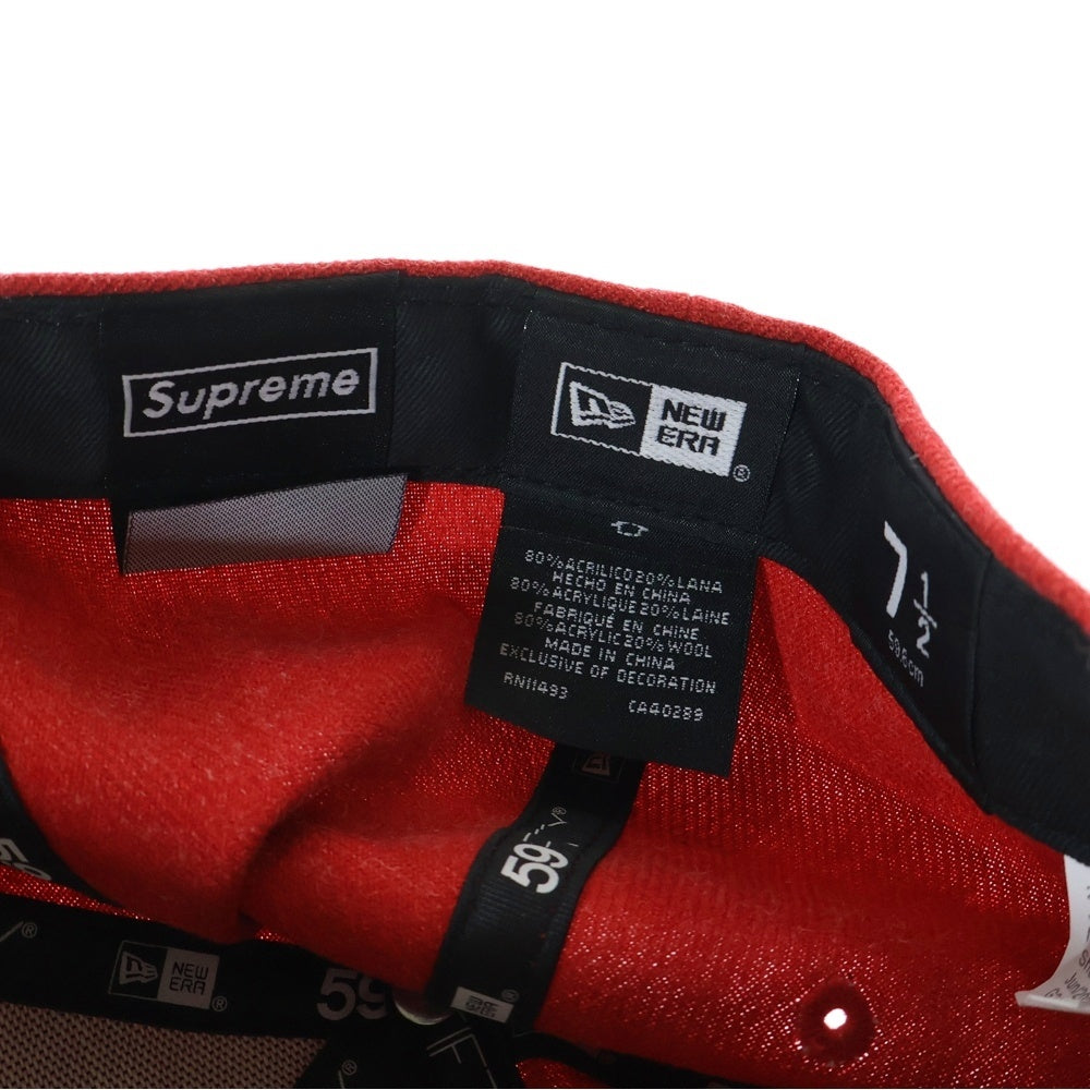 SUPREME(シュプリーム) 20AW× NewEra World Famous 1994 Box Logo ニューエラ ボックスロゴ 6パネルキャップ 帽子 レッド