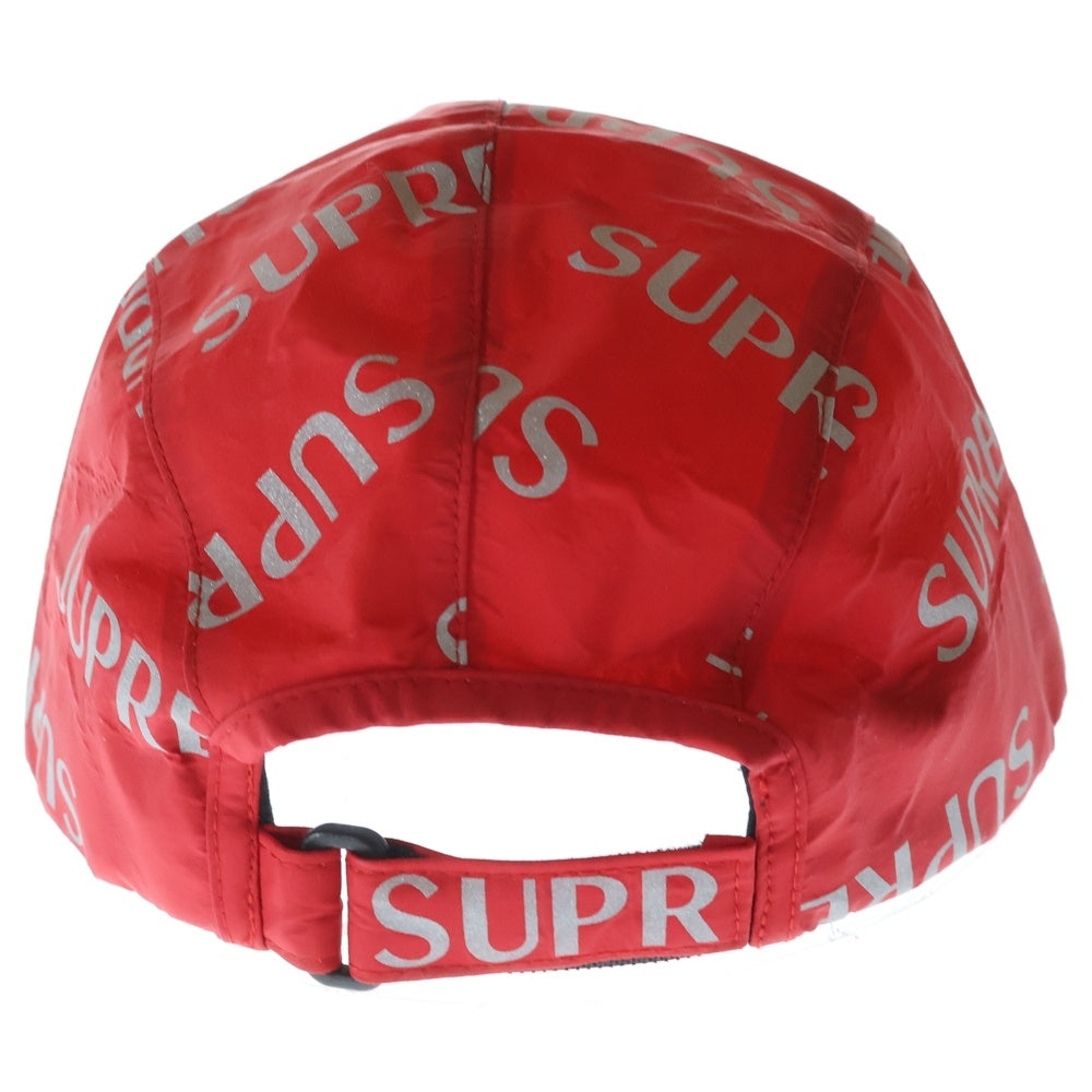 SUPREME(シュプリーム) 16AW 3M Reflective Camp Cap リフレクティブ 総柄キャンプキャップ 帽子 レッド