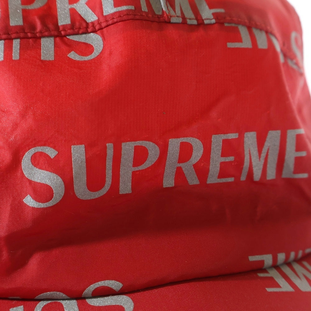 SUPREME(シュプリーム) 16AW 3M Reflective Camp Cap リフレクティブ 総柄キャンプキャップ 帽子 レッド