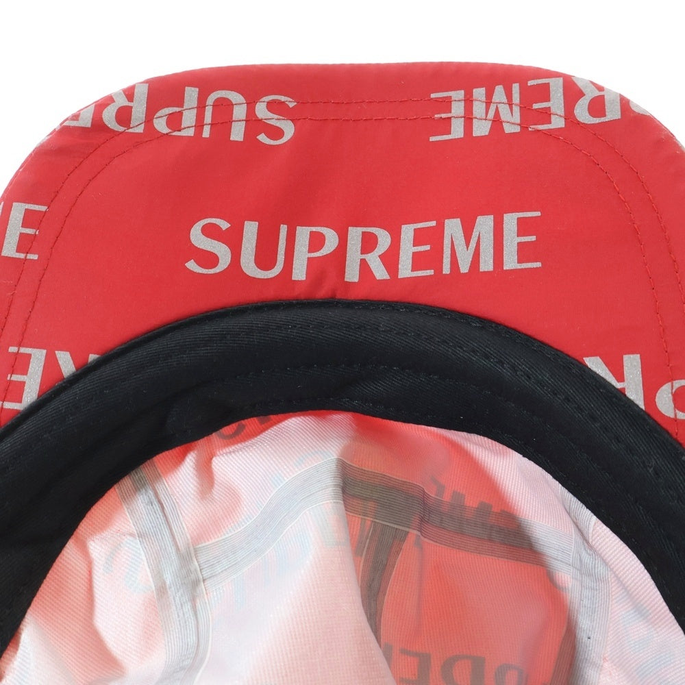 SUPREME(シュプリーム) 16AW 3M Reflective Camp Cap リフレクティブ 総柄キャンプキャップ 帽子 レッド