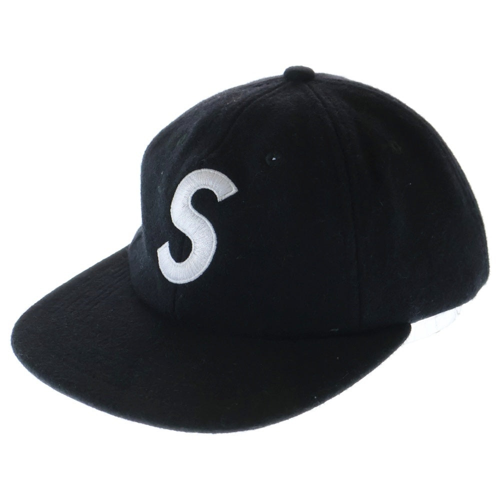 SUPREME(シュプリーム) 15AW Wool S Logo 6-Panel Cap ウール Sロゴ 6パネル キャップ 帽子 ブラック