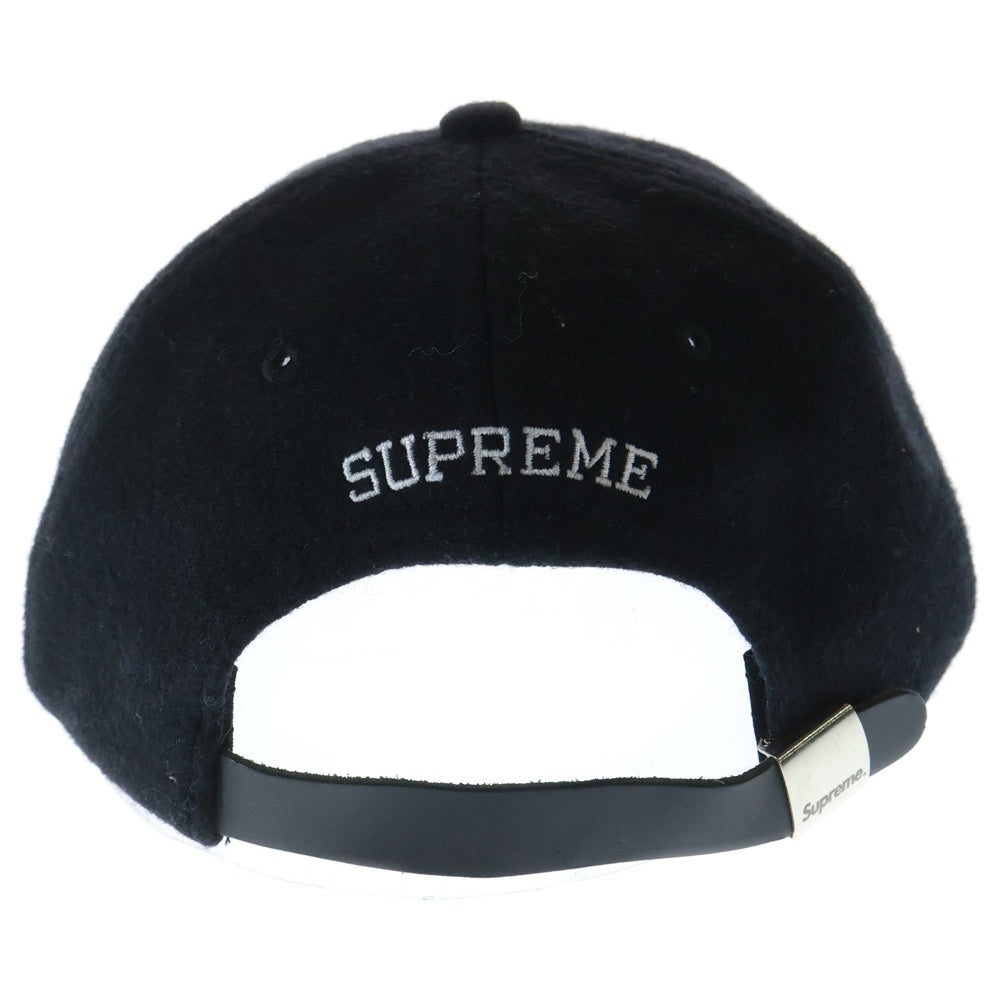 SUPREME(シュプリーム) 15AW Wool S Logo 6-Panel Cap ウール Sロゴ 6パネル キャップ 帽子 ブラック