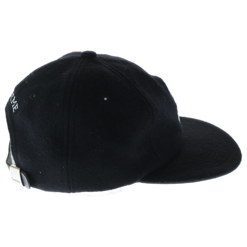 SUPREME(シュプリーム) 15AW Wool S Logo 6-Panel Cap ウール Sロゴ 6パネル キャップ 帽子 ブラック