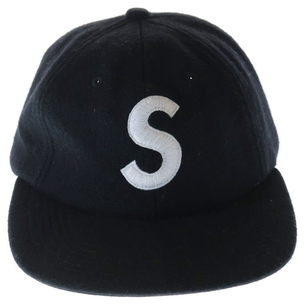 SUPREME(シュプリーム) 15AW Wool S Logo 6-Panel Cap ウール Sロゴ 6パネル キャップ 帽子 ブラック