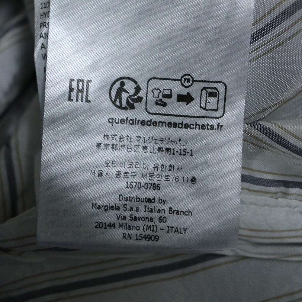 Maison Margiela 14(メゾンマルジェラ) 22AW レイヤードデザイン ストライプ ニットカーディガン グレー SI1HA0006